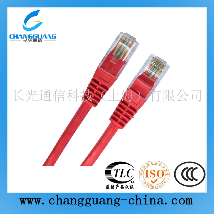 超五類非屏蔽網(wǎng)絡(luò)跳線(紅色)