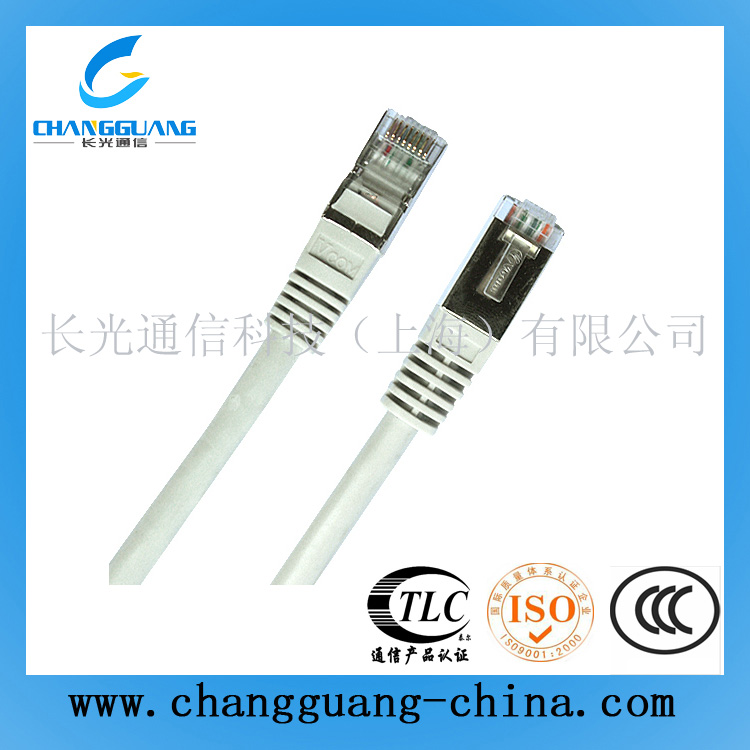 超五類屏蔽網(wǎng)絡(luò)跳線(灰白色)